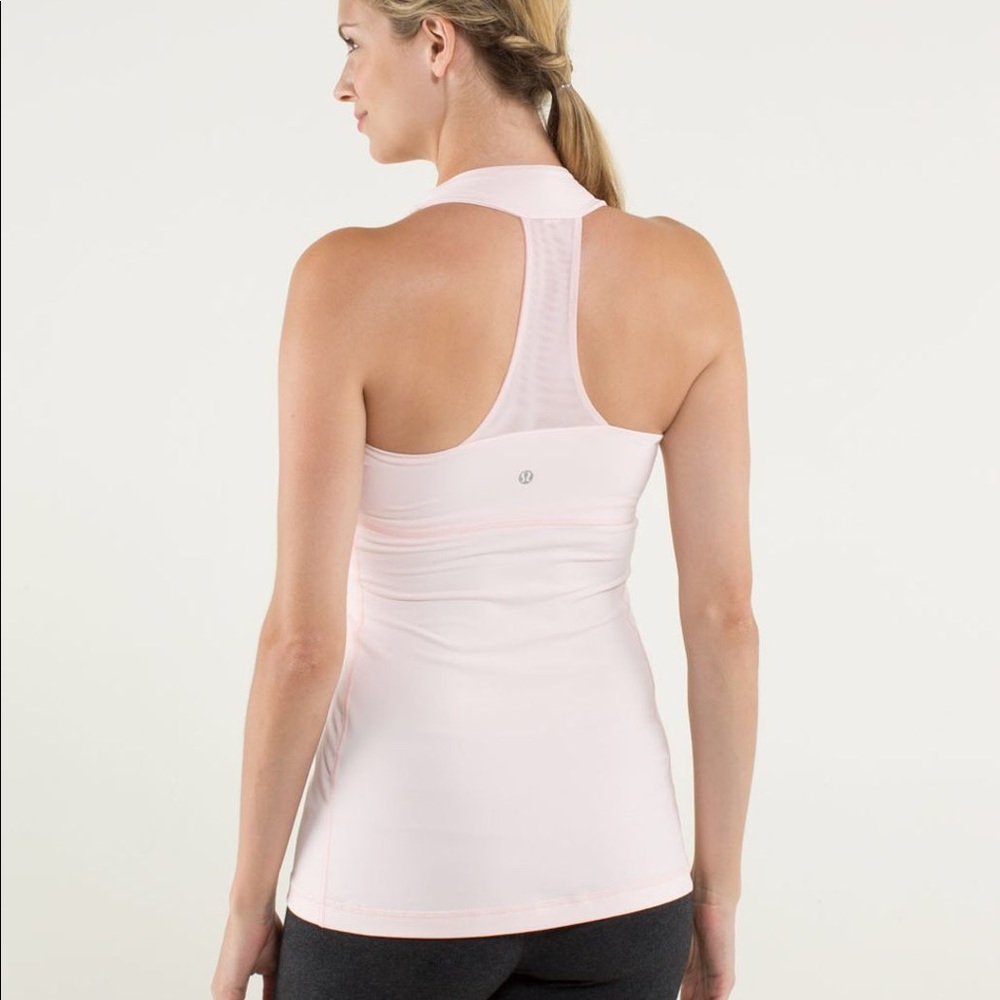 Lululemon Ballerina Pretty Pink Scoop Neck Tank - Picture 2 of 4